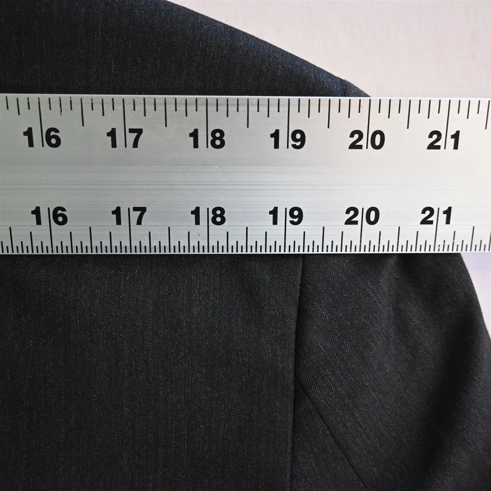 Jos A Bank 42R Charcoal Gray 100% Wool Mens Blazer Suit‎ Jacket Sport Coat